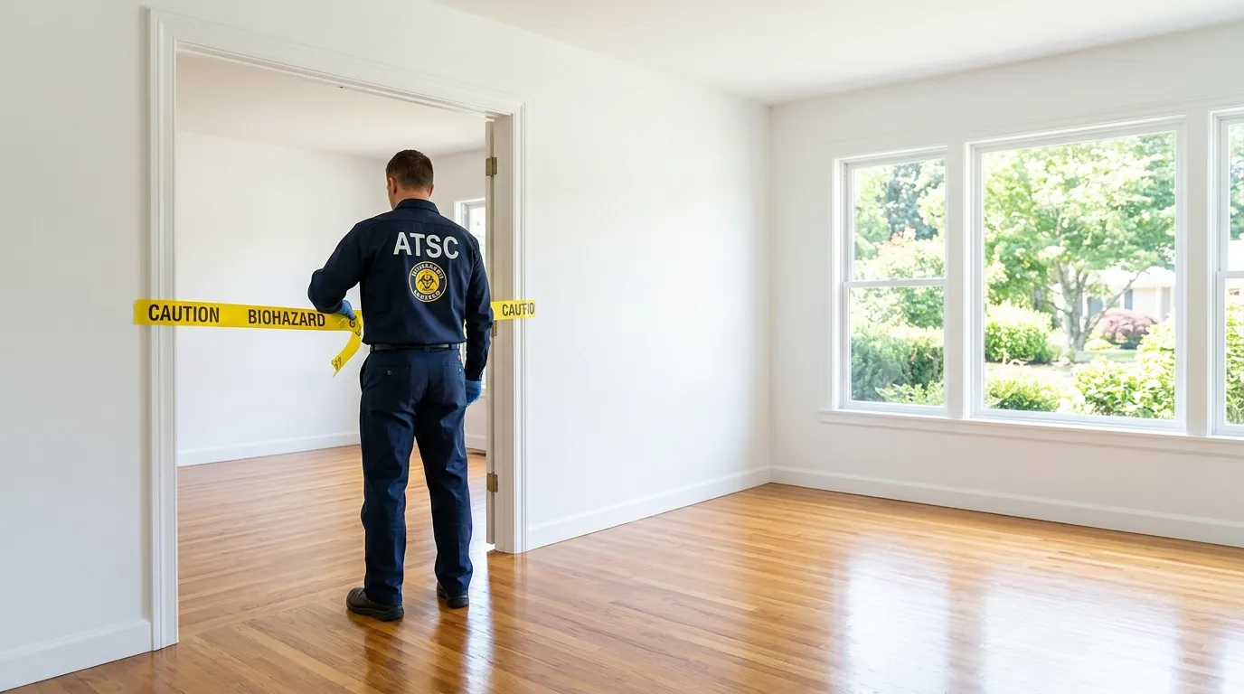 Certified biohazard cleanup crew performing Crime Scene Cleanup in Oak Grove